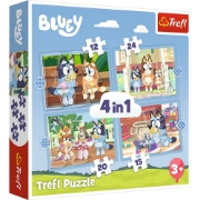 Imagine PUZZLE TREFL 4IN1 BLUEY SI LUMEA EI