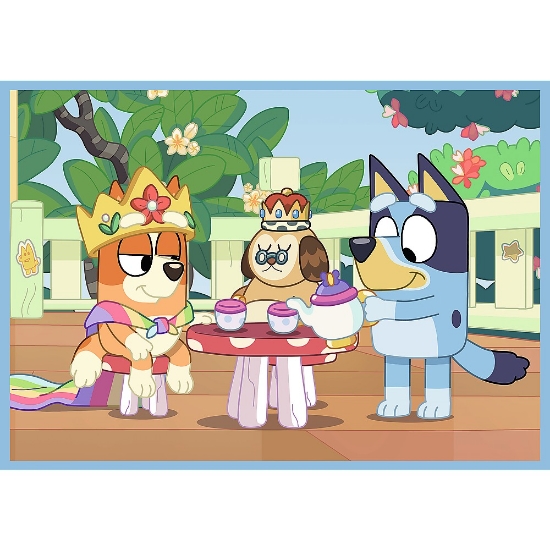 Imagine Puzzle Trefl 4in1 Bluey și lumea ei