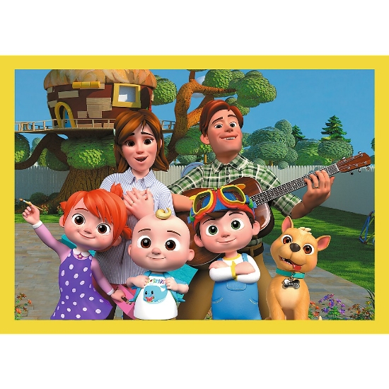 Imagine Puzzle Trefl 4in1 Cocomelon – Prezentarea familiei