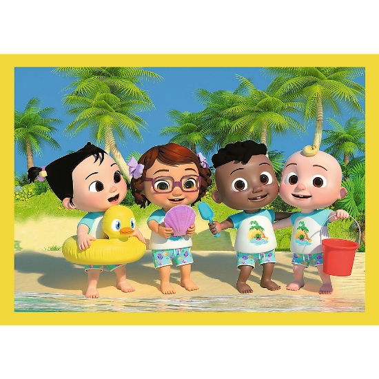 Imagine Puzzle Trefl 4in1 Cocomelon – Prezentarea familiei