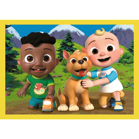 Imagine Puzzle Trefl 4in1 Cocomelon – Prezentarea familiei