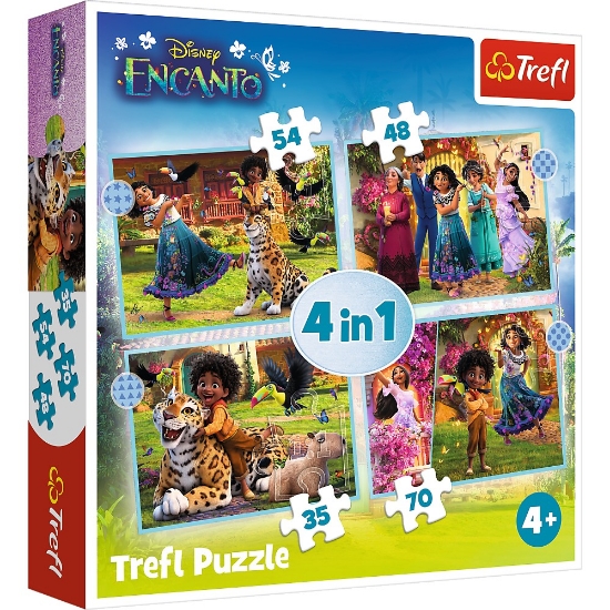 Imagine PUZZLE TREFL 4IN1 ENCANTO LUMEA MAGICA