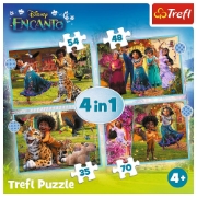 Imagine PUZZLE TREFL 4IN1 ENCANTO LUMEA MAGICA