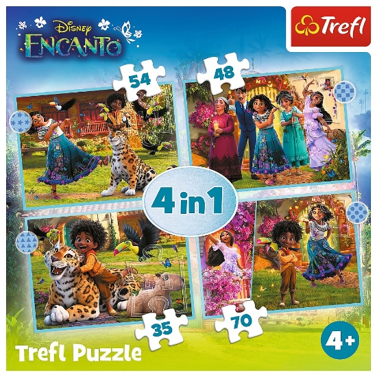 Imagine Puzzle Trefl 4in1 Encanto – Lumea magică