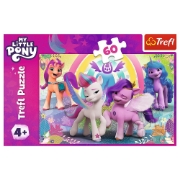Imagine PUZZLE TREFL 60 MY LITTLE PONY IN LUMEA PRIETENIILOR