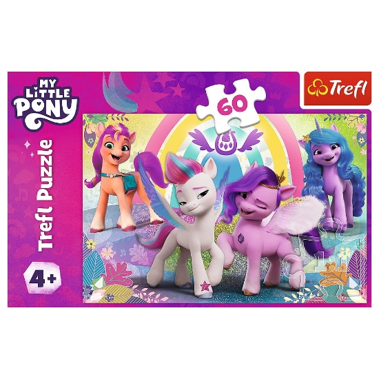 Imagine Puzzle Trefl 60 My Little Pony în lumea prieteniilor