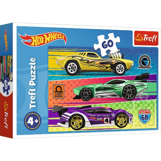 Imagine PUZZLE TREFL 60 HOT WHEELS CURSA