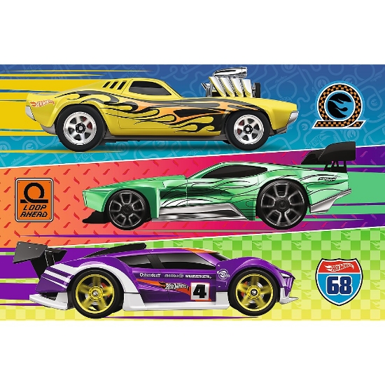 Imagine Puzzle Trefl 60 Hot Wheels Cursa
