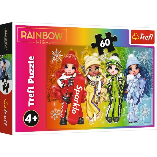 Imagine PUZZLE TREFL 60 RAINBOW HIGH PAPUSILE JUCAUSE