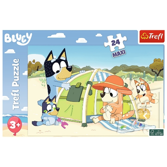 Imagine Puzzle Trefl 24 MAXI Bluey – Ziua cea bună
