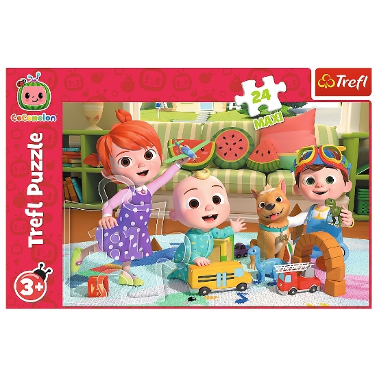 Imagine Puzzle Trefl 24 MAXI CoComelon Gata de aventură