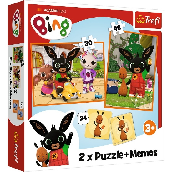 Imagine PUZZLE TREFL 2IN1 MEMO BING SI PRIETENII LUI