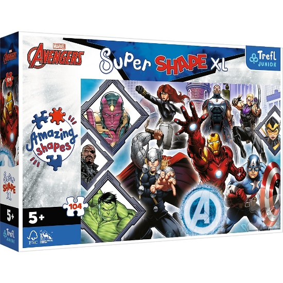 Imagine PUZZLE TREFL PRIMO SUPER SHAPE XXL 104 AVENGERS