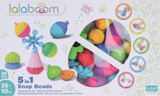 Imagine Lalaboom joc de dezvoltare bebe Montessori – 36 piese