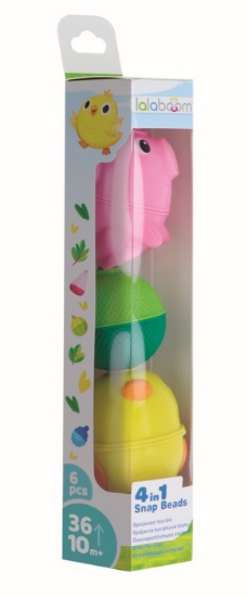 Imagine Lalaboom joc de dezvoltare bebe Montessori – 6 piese