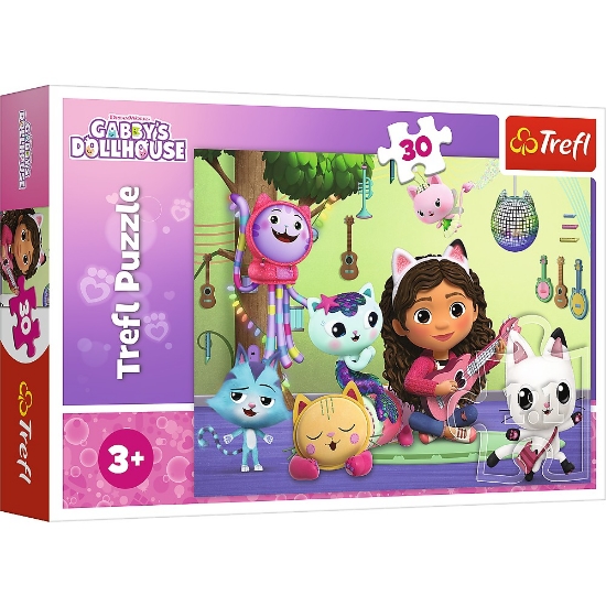 Imagine Puzzle Trefl 30 Gabby's Dollhouse – Casa lui Gabby