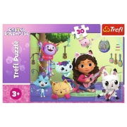 Imagine PUZZLE TREFL 30 GABBYS DOLLHOUSE CASA LUI GABBY