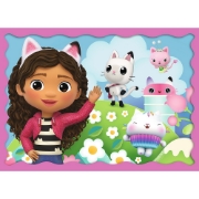 Imagine PUZZLE TREFL 4IN1 GABBYS DOLLHOUSE AVENTURILE LUI GABBY