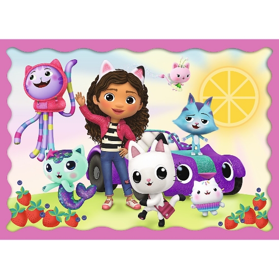 Imagine Puzzle Trefl 4in1 Gabby’s Dollhouse – Aventurile lui Gabby