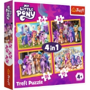 Imagine PUZZLE TREFL 4IN1 MY LITTLE PONY SA CUNOASTEM PONEII