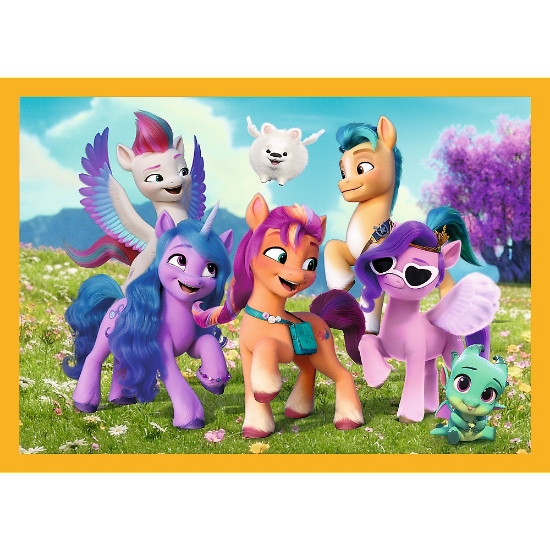 Imagine Puzzle Trefl 4in1 My Little Pony să cunoaștem poneii