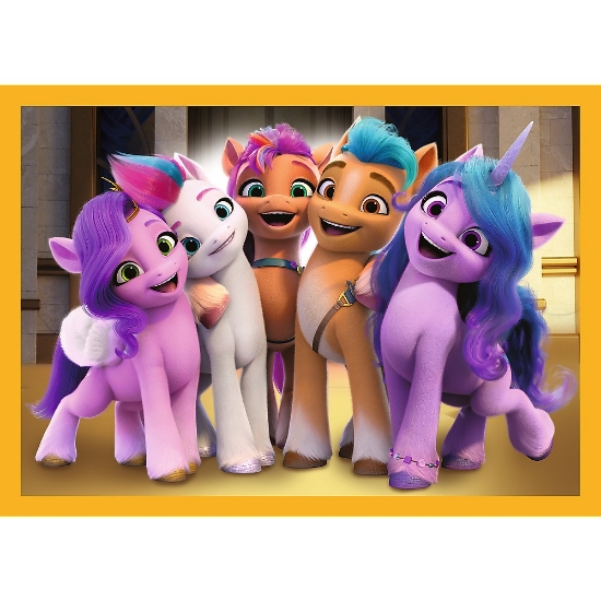 Imagine Puzzle Trefl 4in1 My Little Pony să cunoaștem poneii