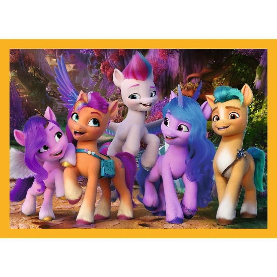 Imagine Puzzle Trefl 4in1 My Little Pony să cunoaștem poneii