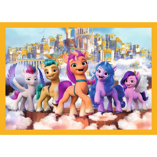Imagine Puzzle Trefl 4in1 My Little Pony să cunoaștem poneii