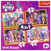 Imagine PUZZLE TREFL 4IN1 MY LITTLE PONY SA CUNOASTEM PONEII