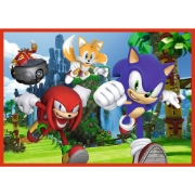 Imagine PUZZLE TREFL 4IN1 SONIC AVENTURILE LUI SONIC