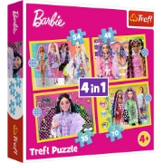 Imagine PUZZLE TREFL 4IN1 BARBIE MINUNATA LUME