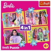 Imagine PUZZLE TREFL 4IN1 BARBIE MINUNATA LUME