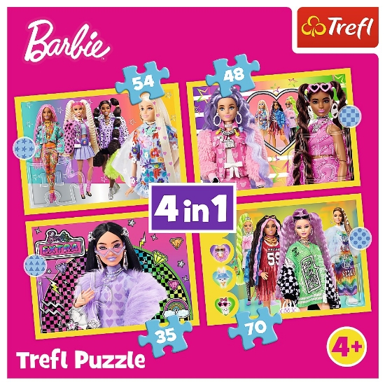 Imagine Puzzle Trefl 4in1 Barbie Minunata Lume
