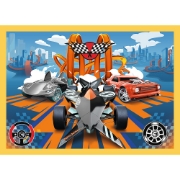 Imagine PUZZLE TREFL 4IN1 HOT WHEELS VEHICULE