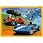 Imagine PUZZLE TREFL 4IN1 HOT WHEELS VEHICULE