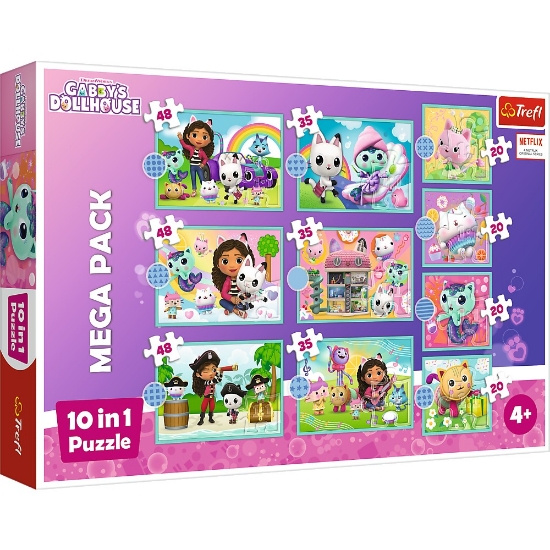Imagine PUZZLE TREFL 10IN1 GABBYS DOLLHOUSE IN UNIVERSUL LUI GABBY