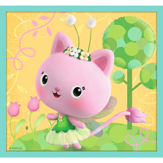 Imagine Puzzle Trefl 10in1 Gabby's Dollhouse în Universul lui Gabby