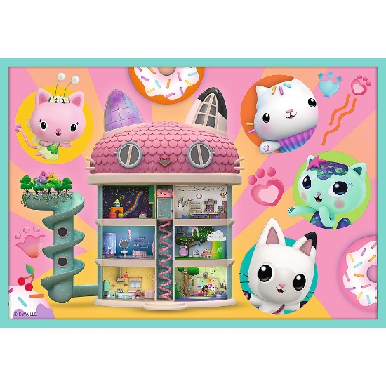 Imagine Puzzle Trefl 10in1 Gabby's Dollhouse în Universul lui Gabby