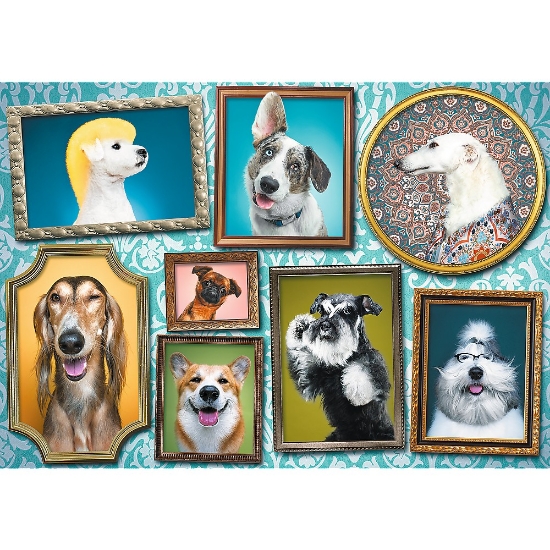 Imagine Puzzle Trefl 1000 – Galeria cățeilor
