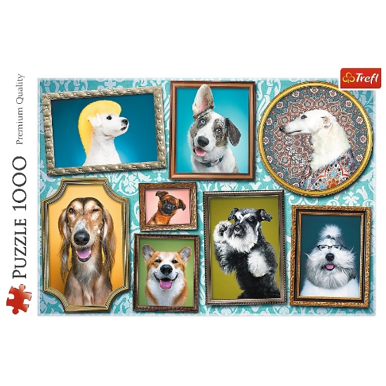 Imagine Puzzle Trefl 1000 – Galeria cățeilor