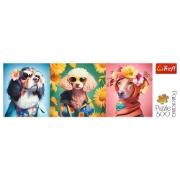 Imagine PUZZLE TREFL 500 PANORAMA SAPTAMANA MODEI CATEILOR