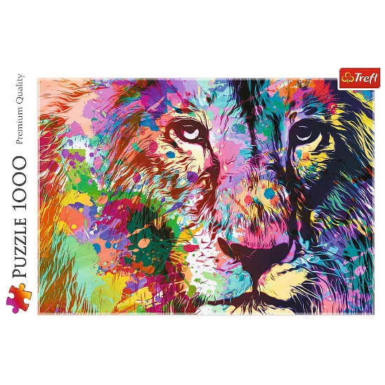 Imagine Puzzle Trefl 1000 Leul colorat