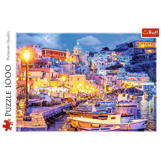 Imagine Puzzle Trefl 1000 Insula Porcida pe timpul nopții