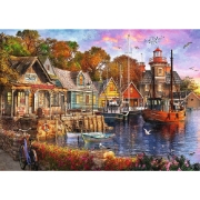 Imagine PUZZLE TREFL 1000 PREMIUM PLUS TEA TIME PORTUL MINUNAT