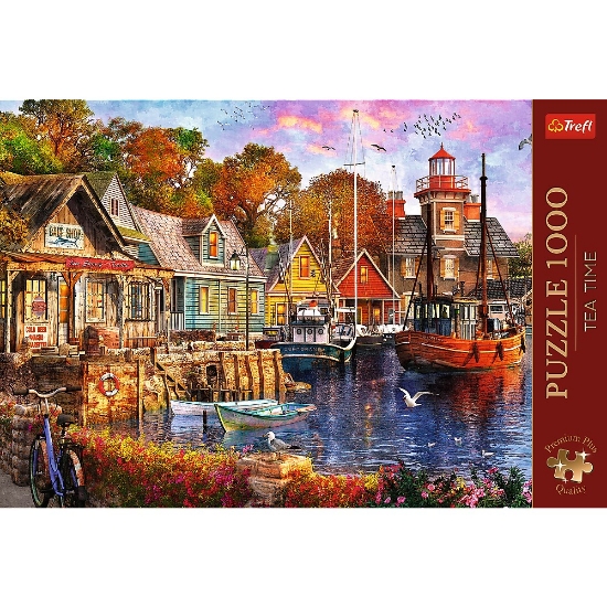 Imagine Puzzle Trefl 1000 Premium Plus Tea Time Portul minunat