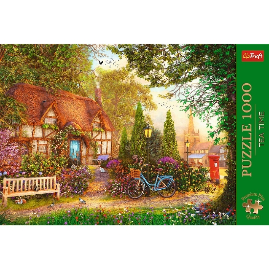 Imagine Puzzle Trefl 1000 Premium Plus Tea Time Cabana cu Stuf