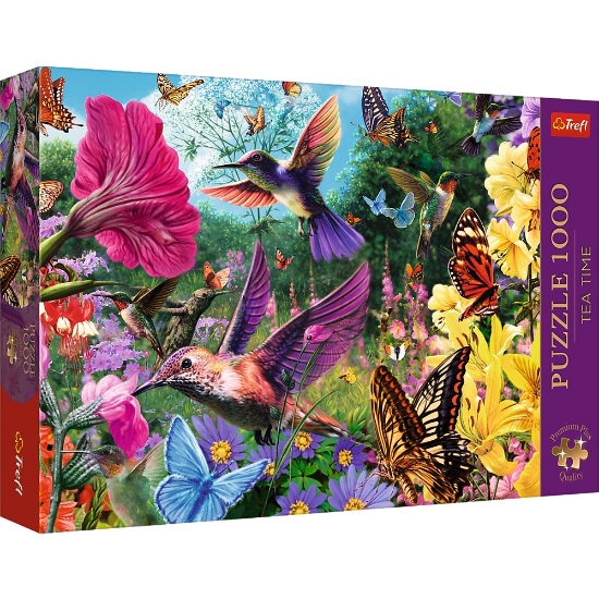 Imagine PUZZLE TREFL 1000 PREMIUM PLUS TEA TIME GRADINA CU COLIBRI