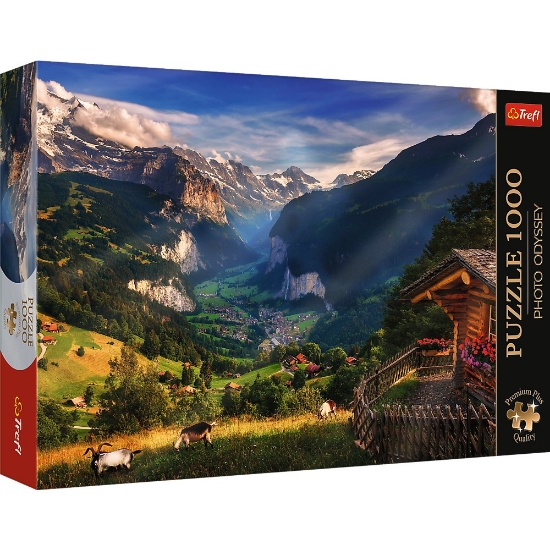 Imagine Puzzle Trefl 1000 Premium Plus Photo Odyssey Valea Lauterbrunnen Elveția