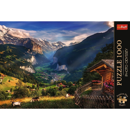 Imagine Puzzle Trefl 1000 Premium Plus Photo Odyssey Valea Lauterbrunnen Elveția