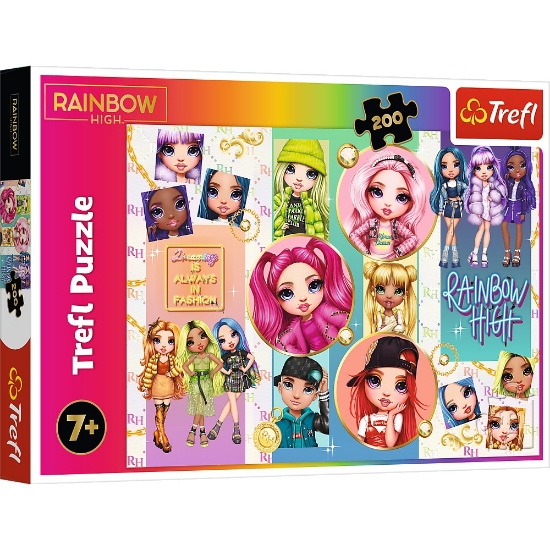 Imagine PUZZLE TREFL 200 RAINBOWHIGH PAPUSILE